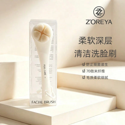 New Facial Cleansing Brush Wholesale, Soft Bristle Makeup Remover, Pore Blackhead Remover, Arched Face Wash Brush