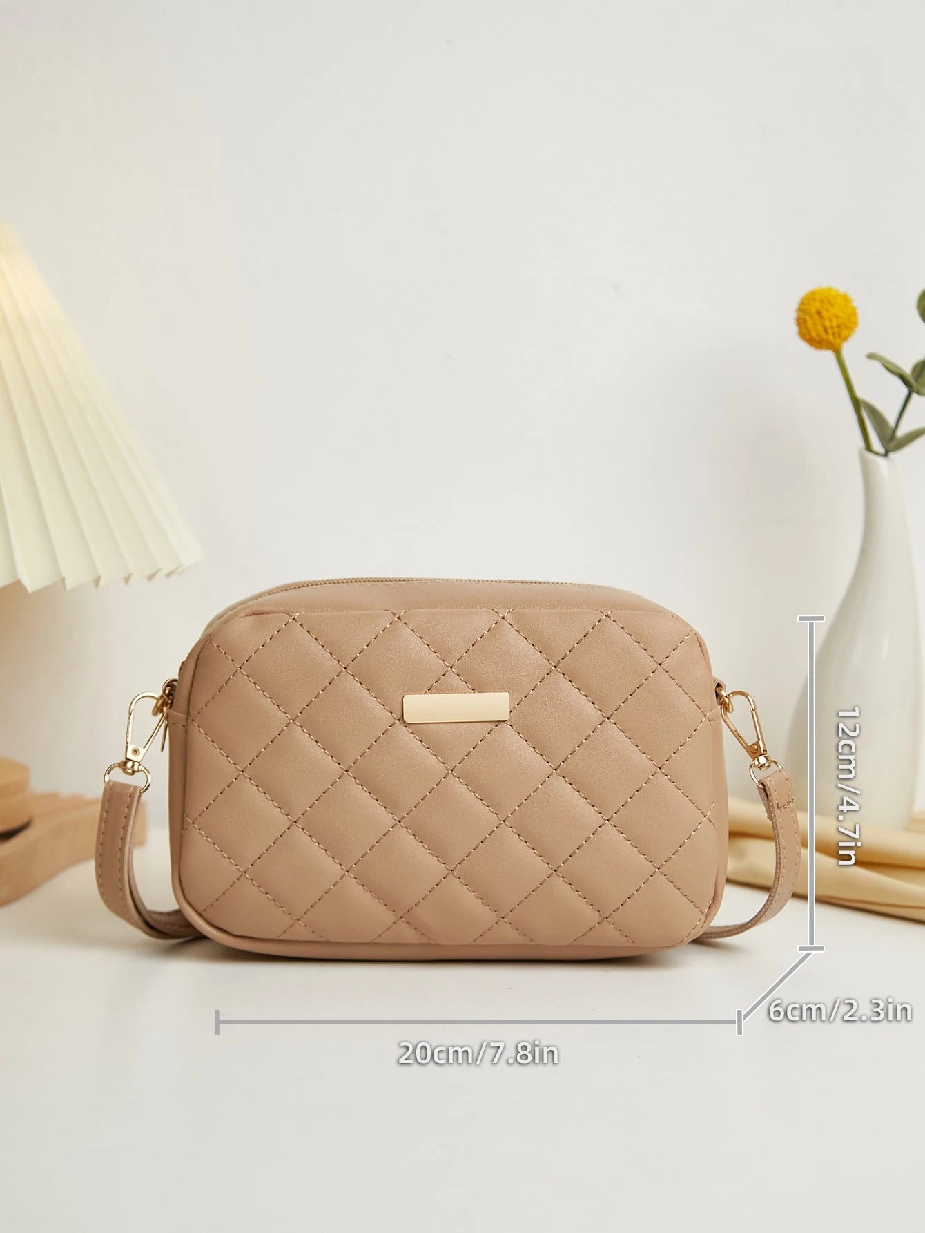 New Fashion Quilted Rhombus Pattern Mini Crossbody Shoulder Bag For Women