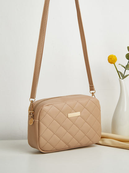 New Fashion Quilted Rhombus Pattern Mini Crossbody Shoulder Bag For Women