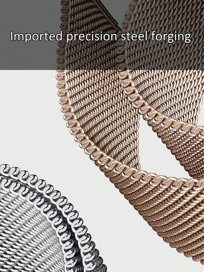 New Milanese Stainless Steel Ring-Shaped Magnetic Watch Strap Metal Magnetic Watch Strap Ultra1/2 Is Unisex And Suitable For 45/49/38/40/41/42/44mm. It Is Compatible With Watch Series 1/2/3/4/5/6/7/8