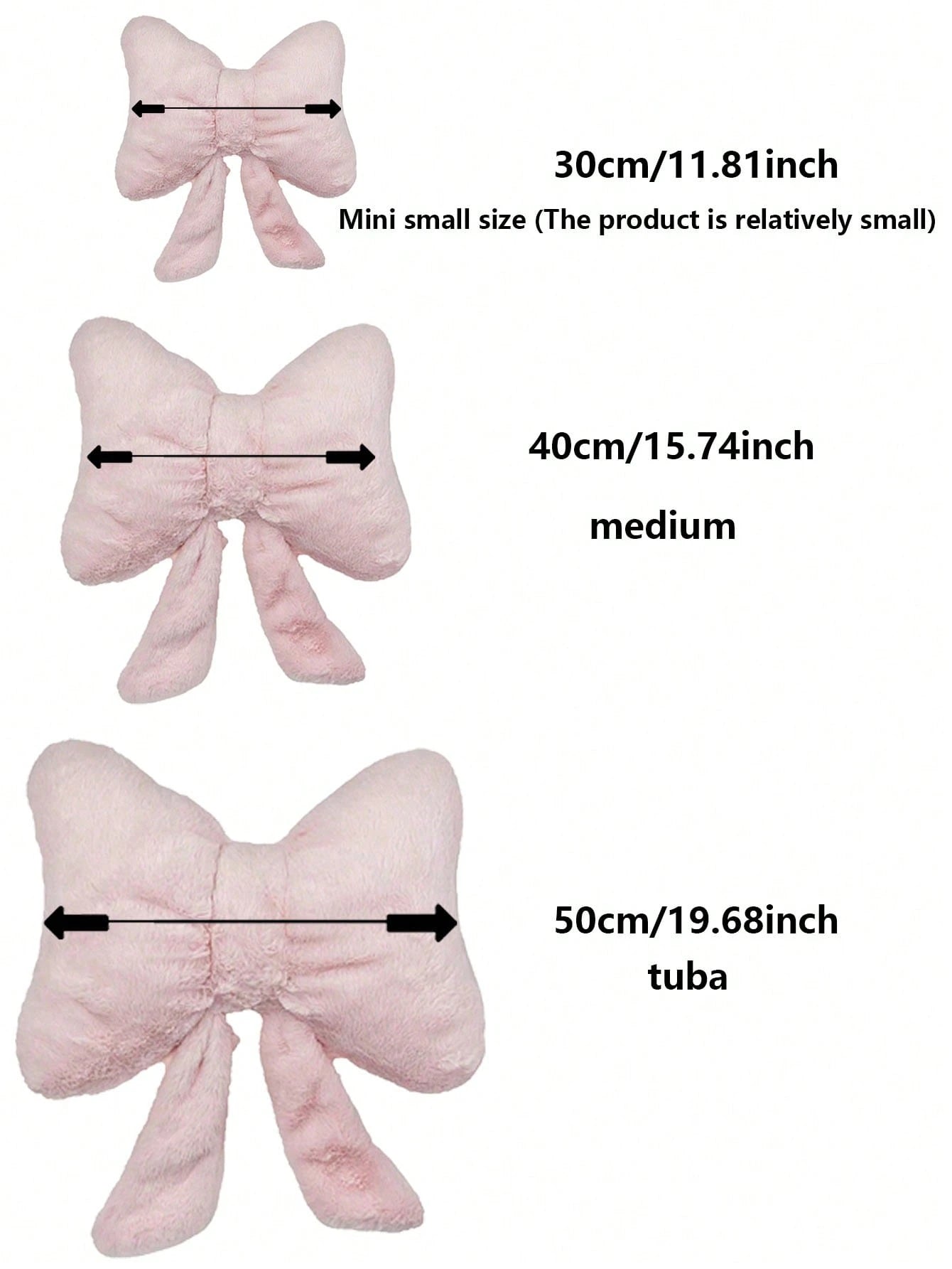 New Pink Bow Decor Throw Pillow, Soft & Cute, Suitable For Bed, Sofa And Bedroom Decor, Essential Home Decor Item For Spring/Summer, Also Perfect Gift For Holidays, Weddings, Graduations, Birthdays, C