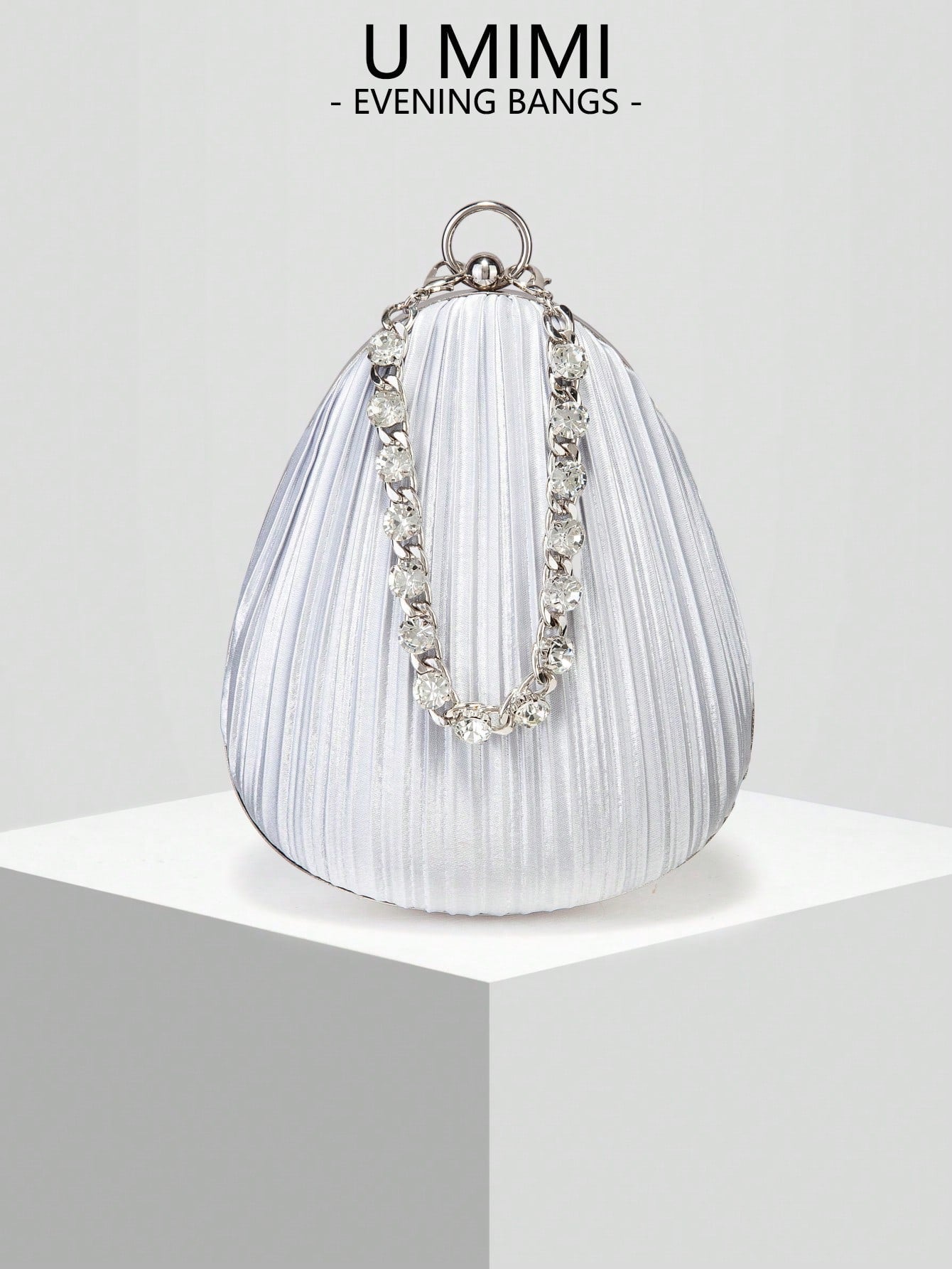 New Satin Pleated Evening Bag, Bridal Wedding Clutch, Versatile Handbag & Shoulder Bag, Suitable For Weddings, Galas, Parties, Meetings. Best Gift For Women