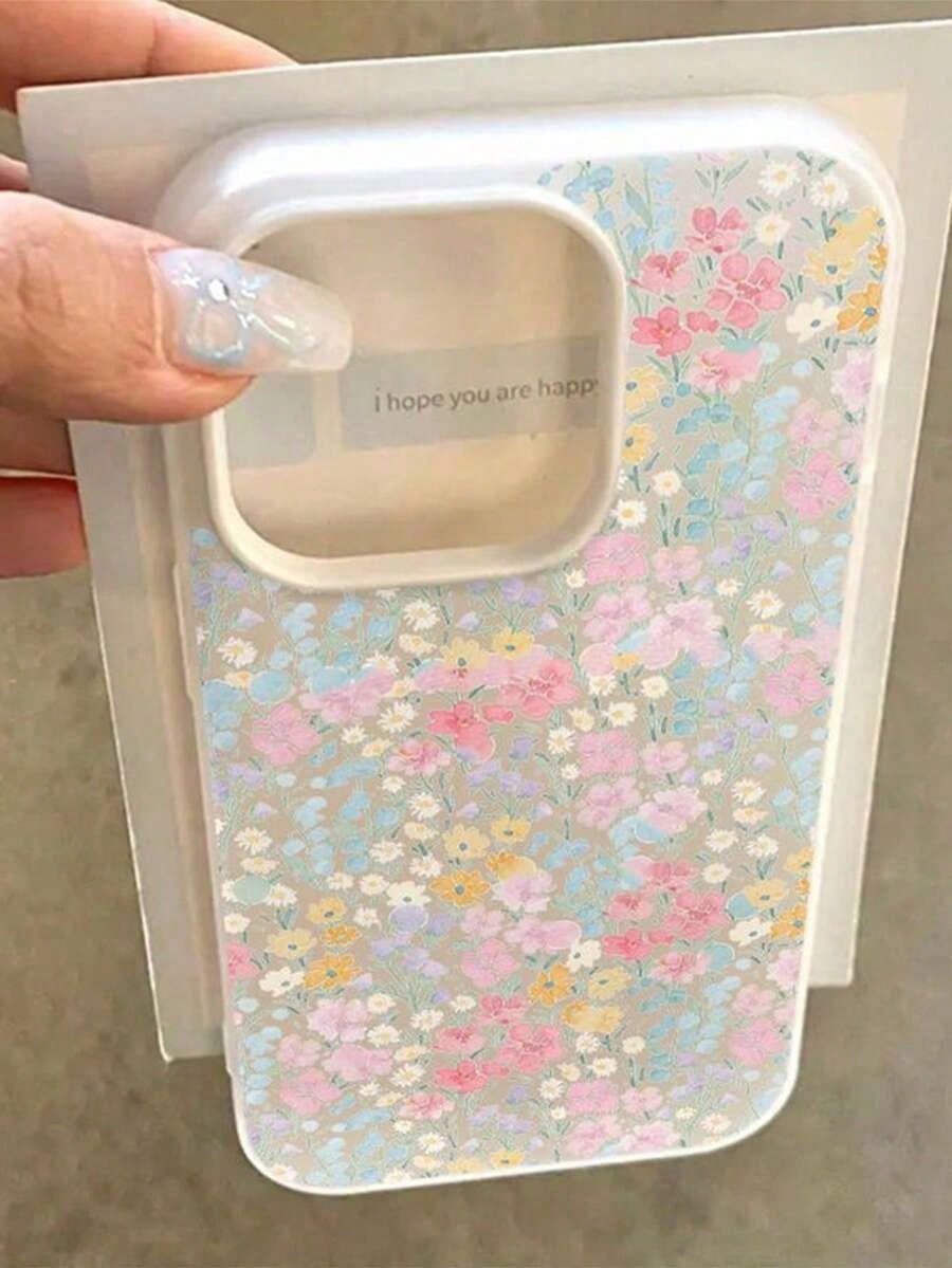 New Spring Flower Pattern Jelly TPU Shockproof Phone Case Compatible With Apple 17 Pro Max/16 Pro Max/15 Pro Max/17 Pro/11 12 13 14 15 16/12/12 Pro/14 Pro Max/13 Pro Max/16 Pro, Jelly TPU Phone Case