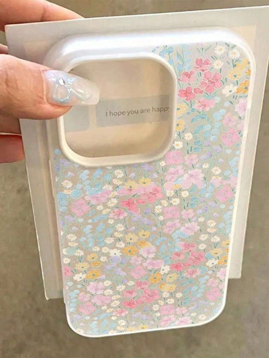 New Spring Flower Pattern Jelly TPU Shockproof Phone Case Compatible With Apple 17 Pro Max/16 Pro Max/15 Pro Max/17 Pro/11 12 13 14 15 16/12/12 Pro/14 Pro Max/13 Pro Max/16 Pro, Jelly TPU Phone Case