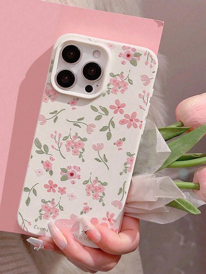 New Spring Flower Pattern Jelly TPU Shockproof Phone Case Compatible With Apple 17 Pro Max/16 Pro Max/15 Pro Max/17 Pro/11 12 13 14 15 16/12/12 Pro/14 Pro Max/13 Pro Max/16 Pro, Jelly TPU Phone Case