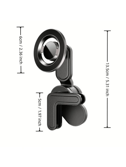 New Telescopic Base Magnetic Car Phone Holder For Dashboard, Hands-Free Phone Mount Suitable For Smartphones