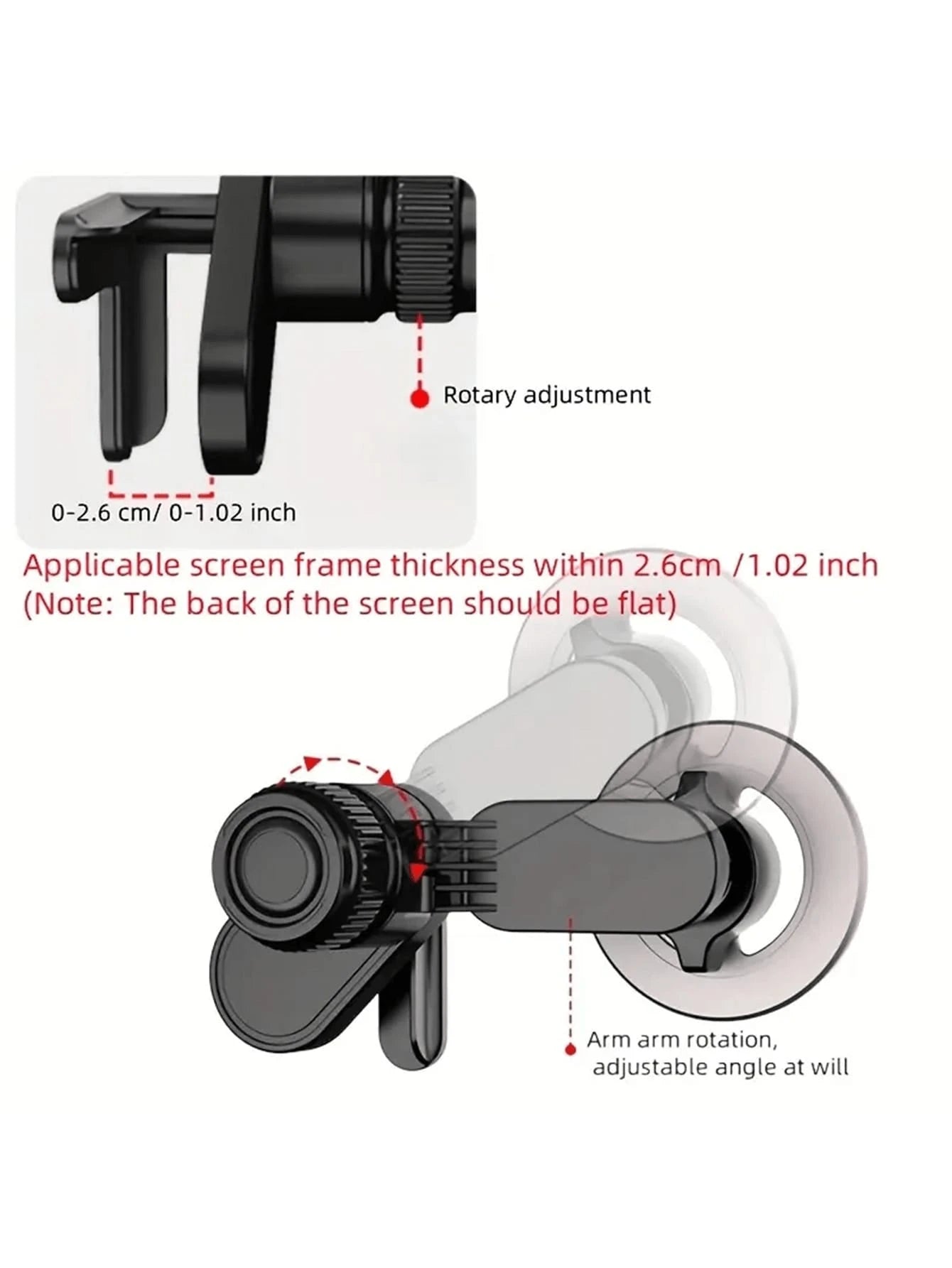 New Telescopic Base Magnetic Car Phone Holder For Dashboard, Hands-Free Phone Mount Suitable For Smartphones