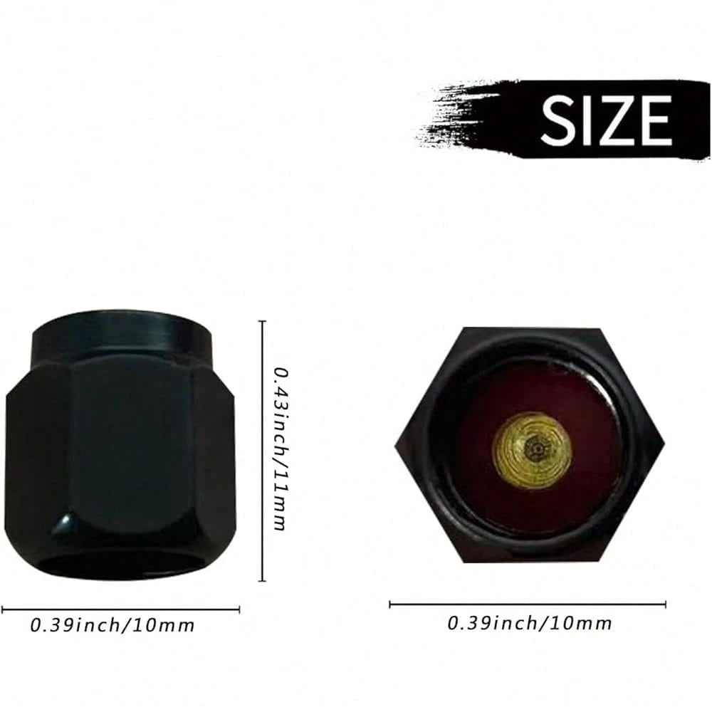 NEW- Tire Valve Stem Caps Cover,4 Pcs Metal Black Air Valve Cap, Aluminum Car Wheel Stem Caps,Universal Stem Covers For Cars,Trucks,Bikes,Motorcycles,Corrosion Resistant (Black Leopard Texture)