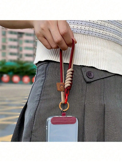 New Universal Phone Wrist Strap Lanyard, Double-Layer Woven Nylon Phone Cord Bracelet Wristlet, Sturdy Phone Tether Accessory With Card Slot Gifts For Mother, Family, Friends, Birthday, Holiday Phone