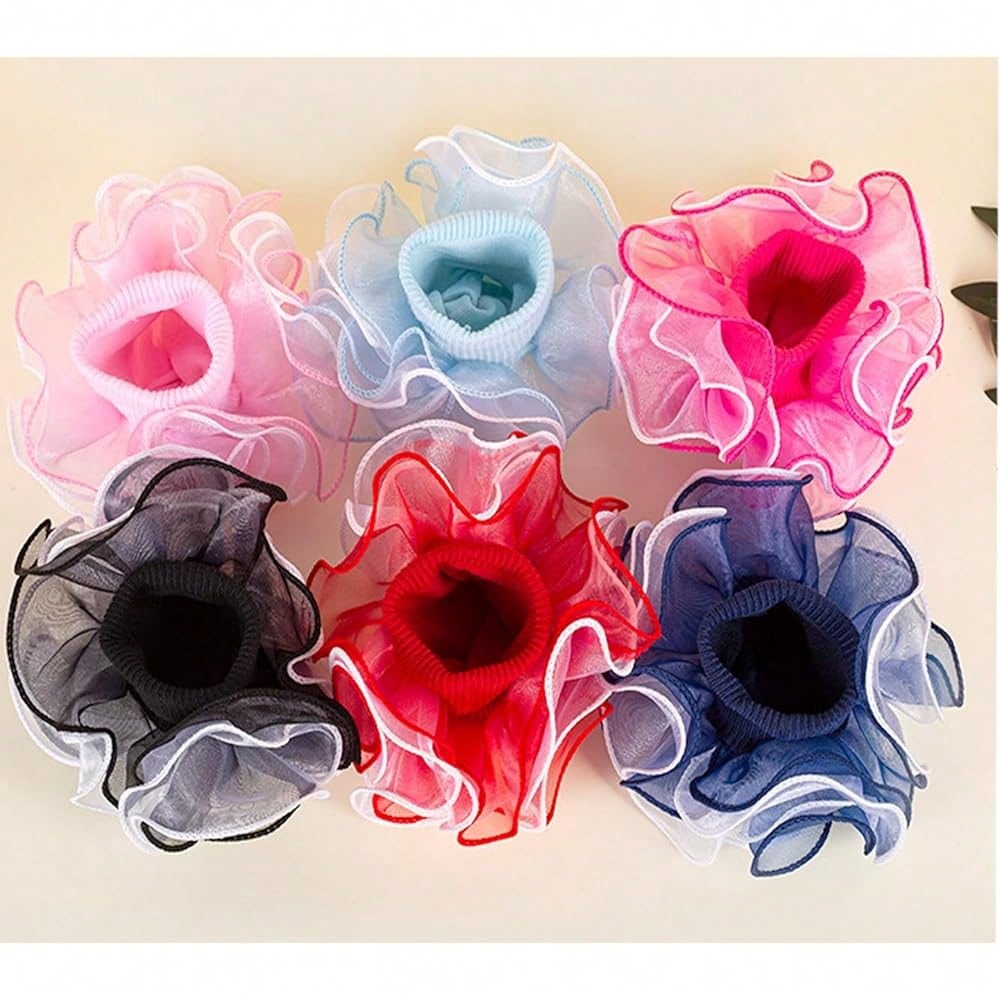 NEW- Women Big Ruffle Ankle Socks,Double Lace Turn Cuff Lightweight Cotton Frilly Dress Cute Girl Sock With Ruffles,#W101