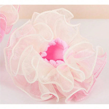 NEW- Women Big Ruffle Socks Double Lace Turn Cuff,Breathable Cotton Frilly Cute Bobby Dress Sock For Girls Women,K407