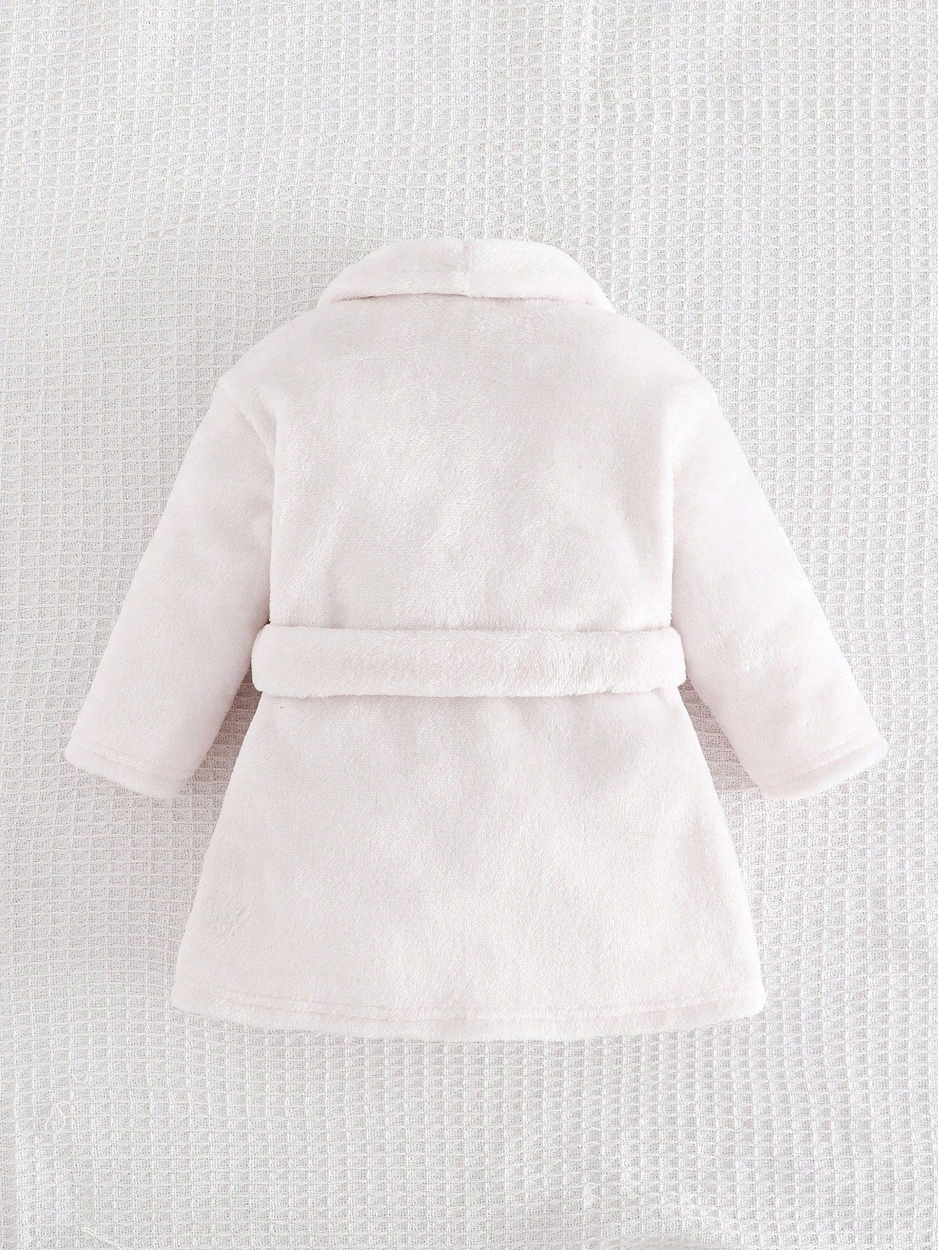 Newborn Baby Boy/Girl Floral Print Pattern Fleece Thick Hooded Long Sleeve Tie-Front Robe Autumn Winter