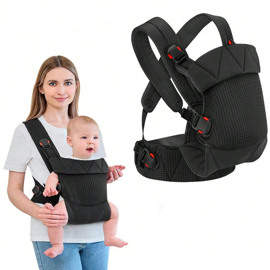 Newborn Carrier, Baby Carrier Newborn To Toddler, Ergonomic Baby Sling With Head Support