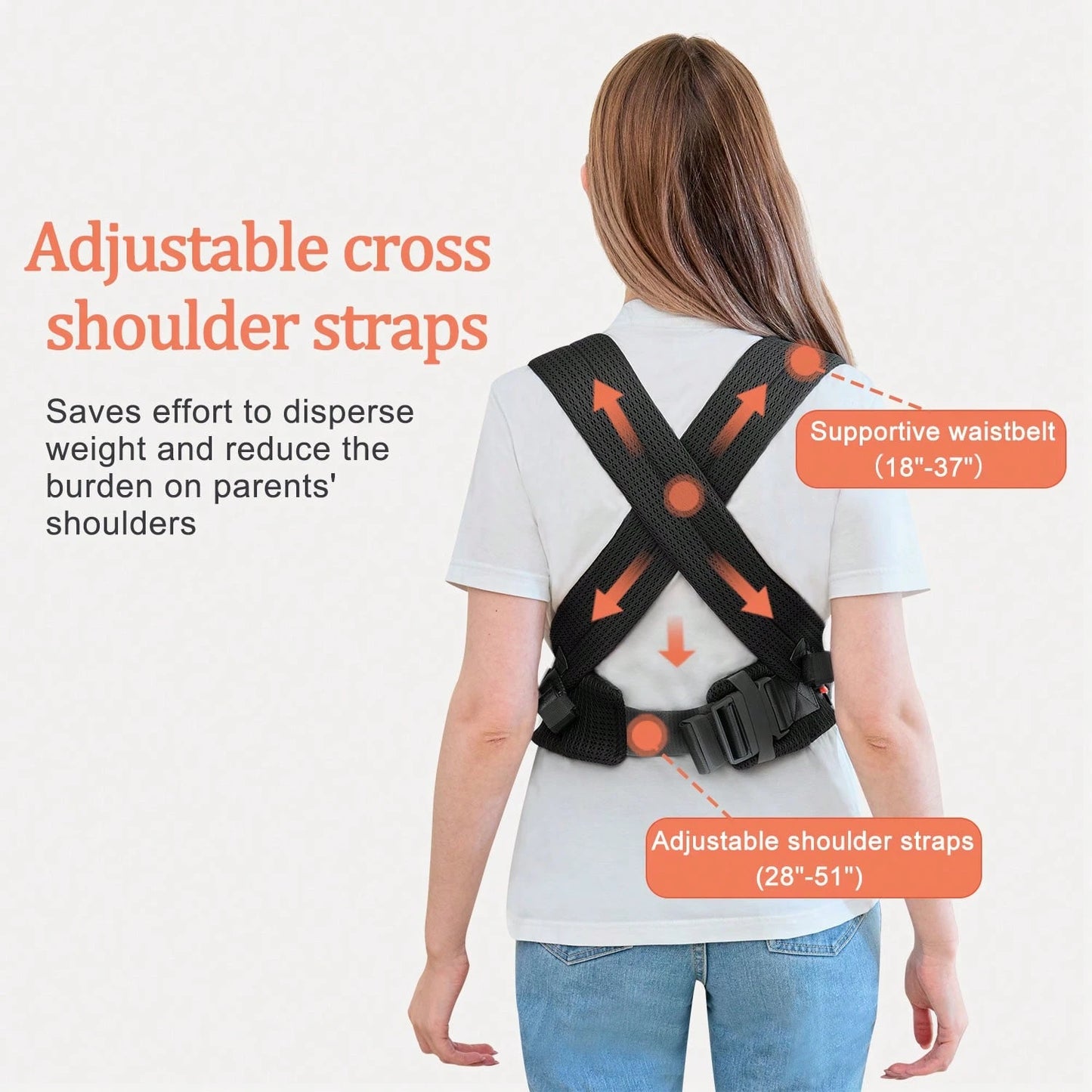 Newborn Carrier, Baby Carrier Newborn To Toddler, Ergonomic Baby Sling With Head Support