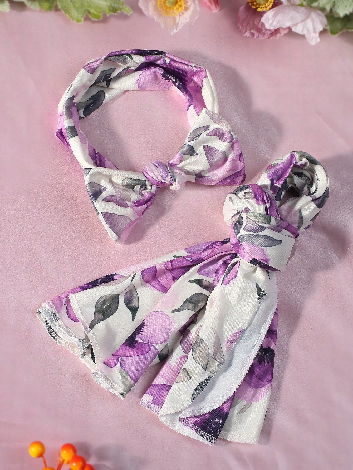 Newborn Floral Print Simple Casual Photography Outfit