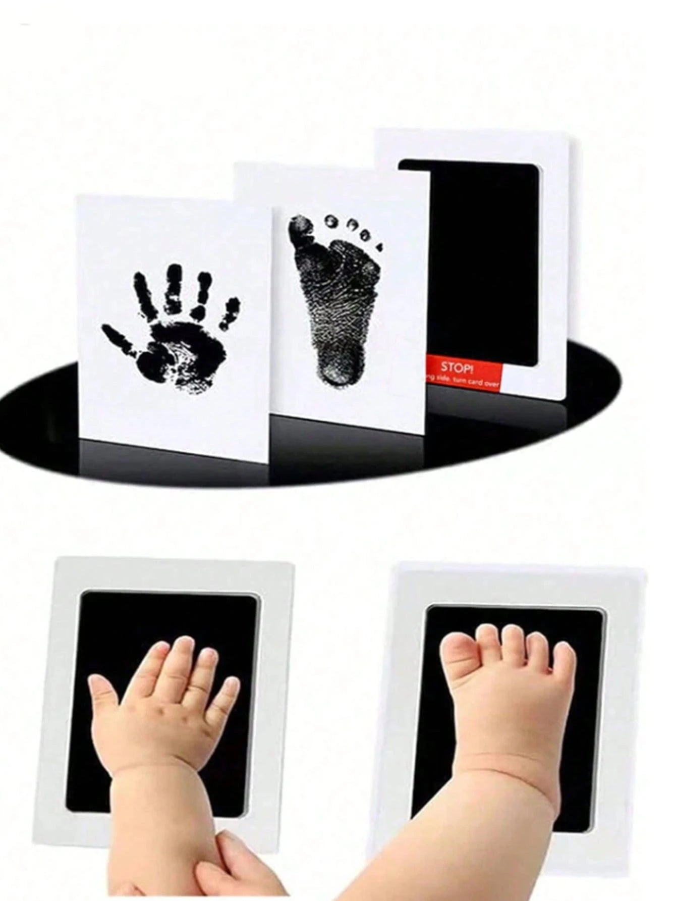 Newborn Footprint Inkless Print Kit: A Thoughtful Keepsake To Cherish The Precious Memories Of Your Newborn. This Easy-To-Use Set Can Create Clear, Clean Footprints, Perfectly Preserving The Cherished
