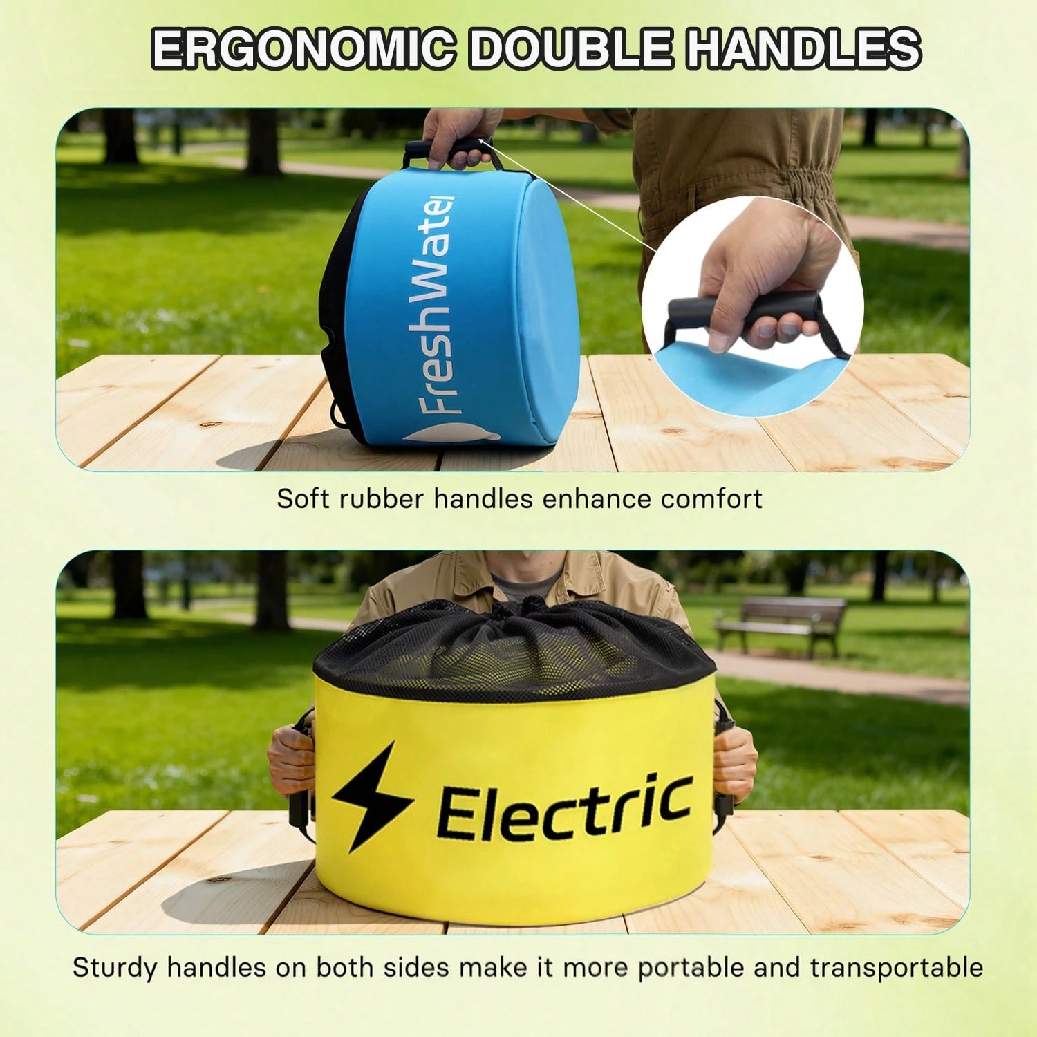Nilight 4 Pack Waterproof RV Storage Bag With Mesh Top Drawstring Hose Organizer For Sewer Fresh Water Cords Camper Accessories