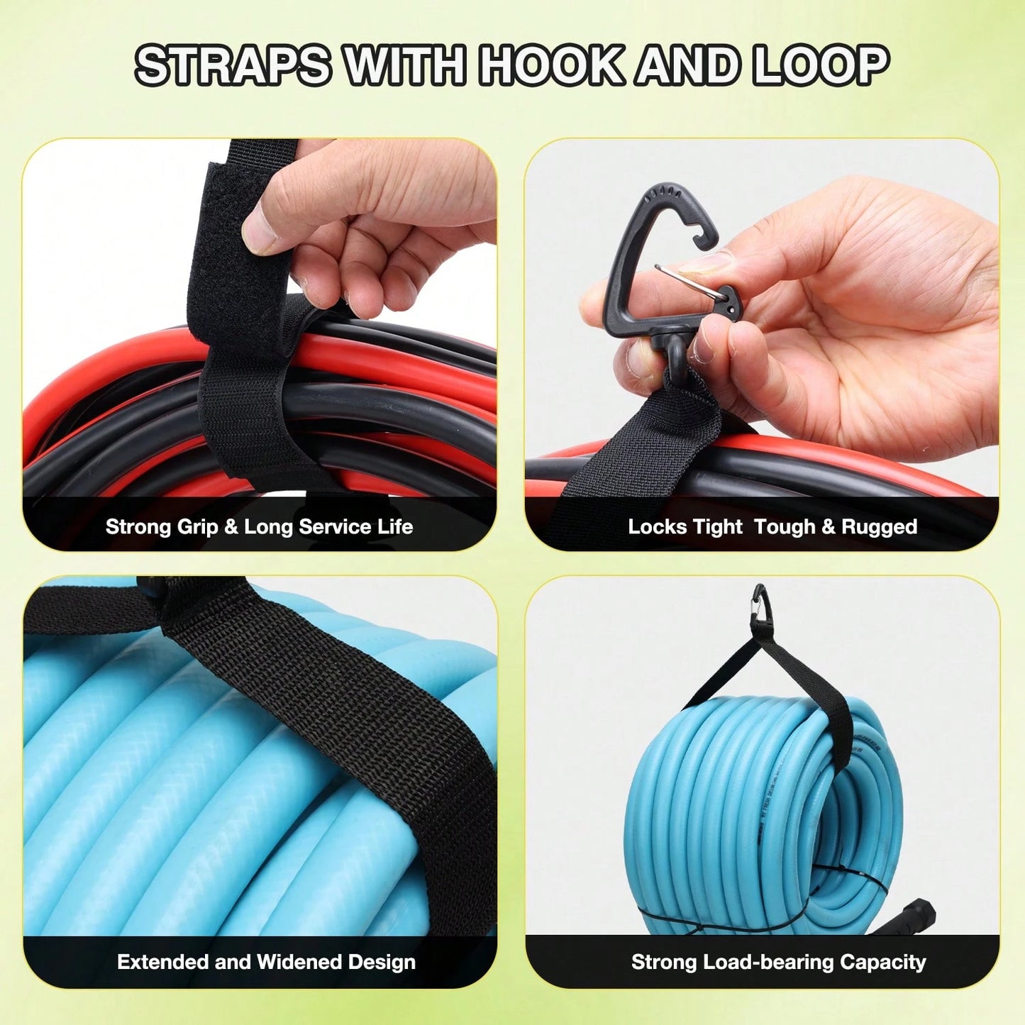 Nilight 4 Pack Waterproof RV Storage Bag With Mesh Top Drawstring Hose Organizer For Sewer Fresh Water Cords Camper Accessories