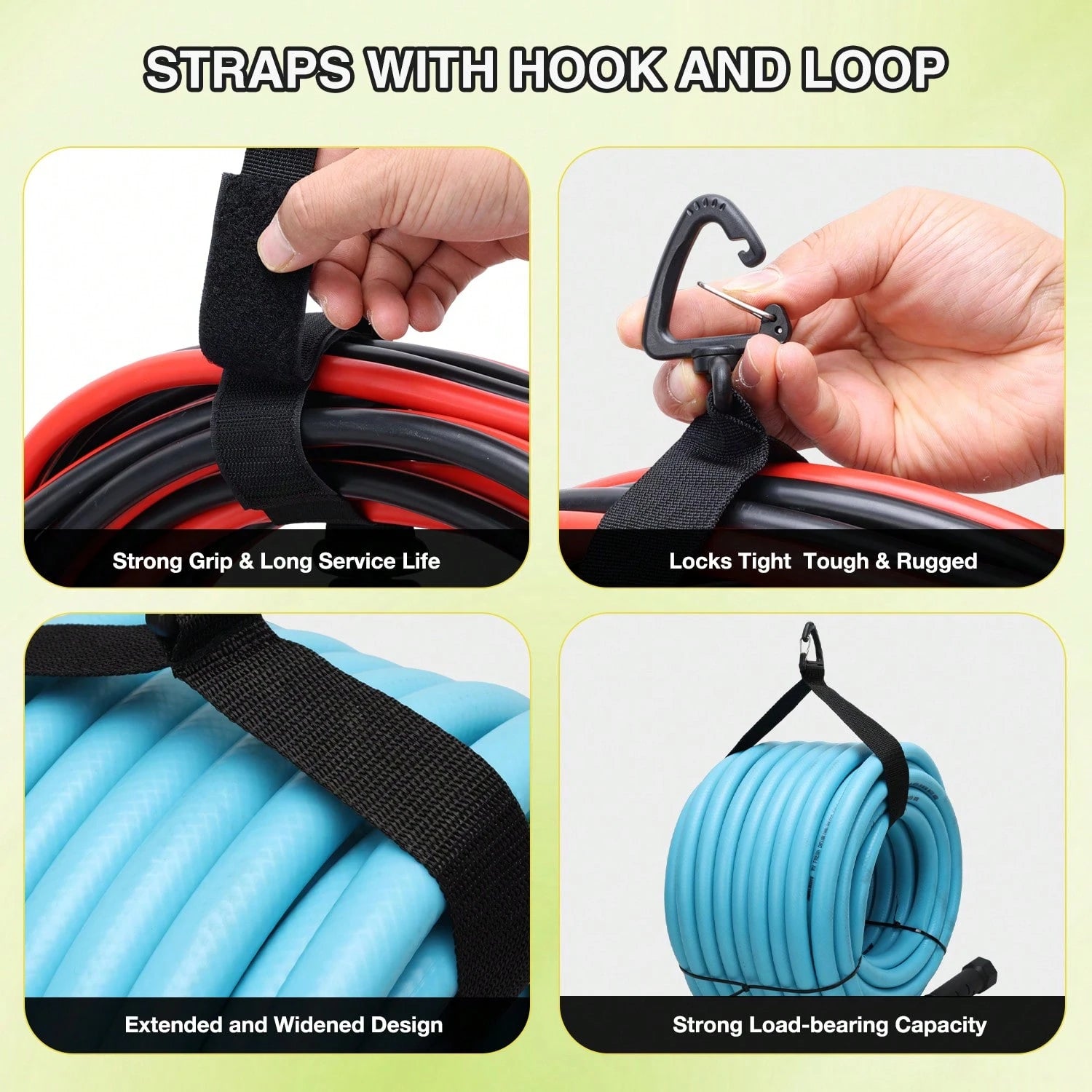 Nilight 4 Pack Waterproof RV Storage Bag With Mesh Top Drawstring Hose Organizer For Sewer Fresh Water Cords Camper Accessories