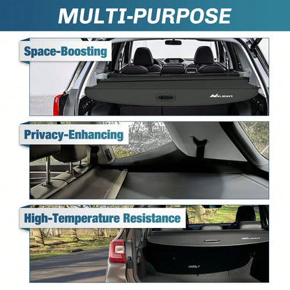 Nilight Retractable Cargo Cover Compatible With Subaru Outback 2010-2024, Rear Trunk Privacy Security Shield With Cargo Storage Net, Custom Fit Luggage Cover