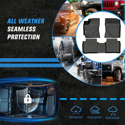 Nilight TPE Floor Mats Compatible With Toyota Corolla 2014-2019 Premium TPE Car Floor Mats Waterproof Custom Fit All Weather Floor Liners Wear Resistant Easy To Clean Interior Accessories