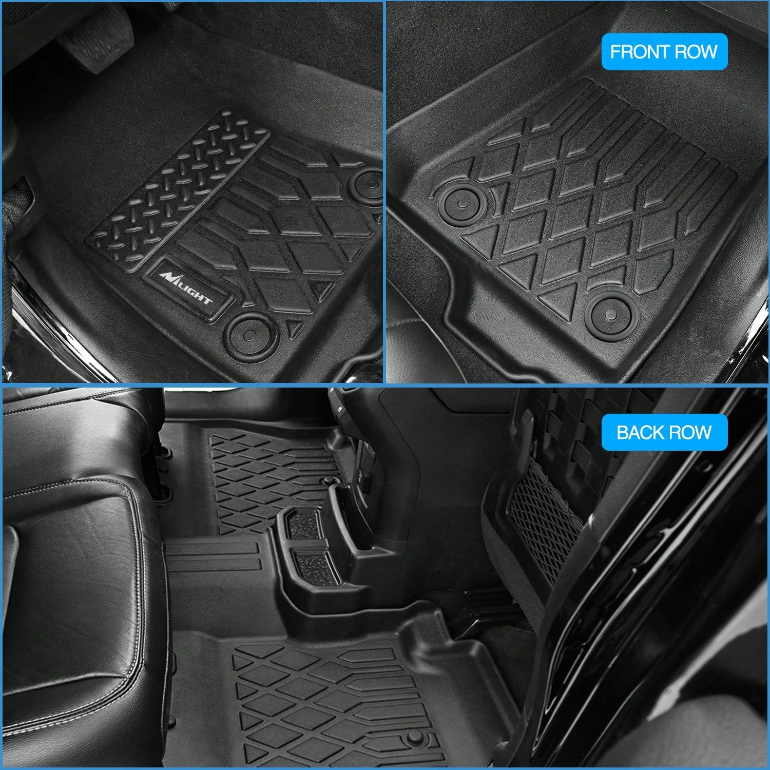 Nilight TPE Floor Mats Compatible With Toyota Corolla 2014-2019 Premium TPE Car Floor Mats Waterproof Custom Fit All Weather Floor Liners Wear Resistant Easy To Clean Interior Accessories