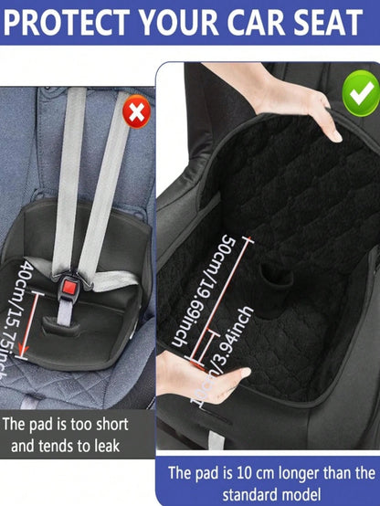 Non-Slip Baby Stroller Seat Liner, Absorbent Washable With Safety Belt Holes, Universal Folding Toddler Seat Cushion, Suitable For Strollers, High Chairs, Car Safety Seats