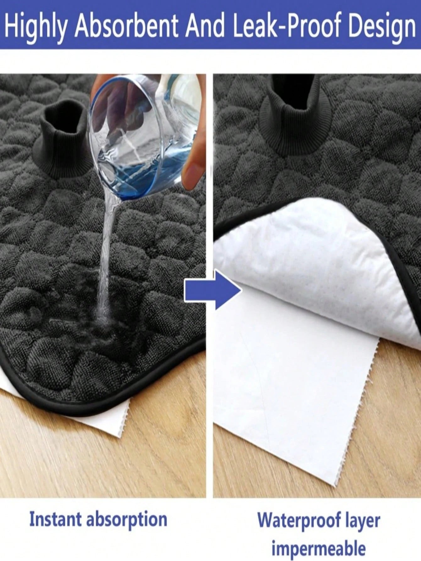 Non-Slip Baby Stroller Seat Liner, Absorbent Washable With Safety Belt Holes, Universal Folding Toddler Seat Cushion, Suitable For Strollers, High Chairs, Car Safety Seats