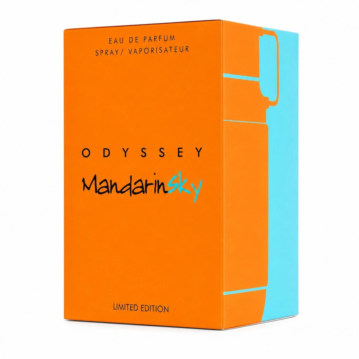 Odyssey Mandarin Sky Armaf Eau De Parfum Spray 100ml, Fresh Mandarin Orange Citrus Amber Musk Perfume, Long Lasting Unisex Fragrance Gift