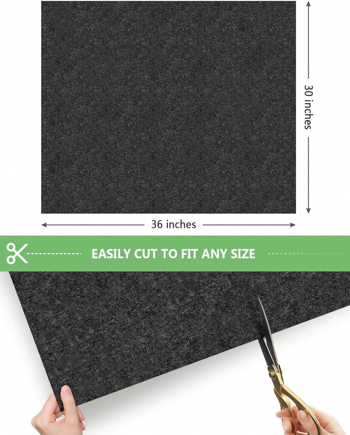 Oil Spill Mat For Garage Floor Under Car- 24x36 Inches Oil Splash Pad, Garage Driveway Oil Drip Mat, Oil Absorbent Mechanic Floor Mat For Motorcycle, Garage, Refrigerator, Golf Cart, Basement