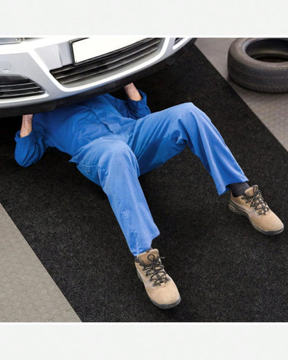 Oil Spill Mat For Garage Floor Under Car- 24x36 Inches Oil Splash Pad, Garage Driveway Oil Drip Mat, Oil Absorbent Mechanic Floor Mat For Motorcycle, Garage, Refrigerator, Golf Cart, Basement