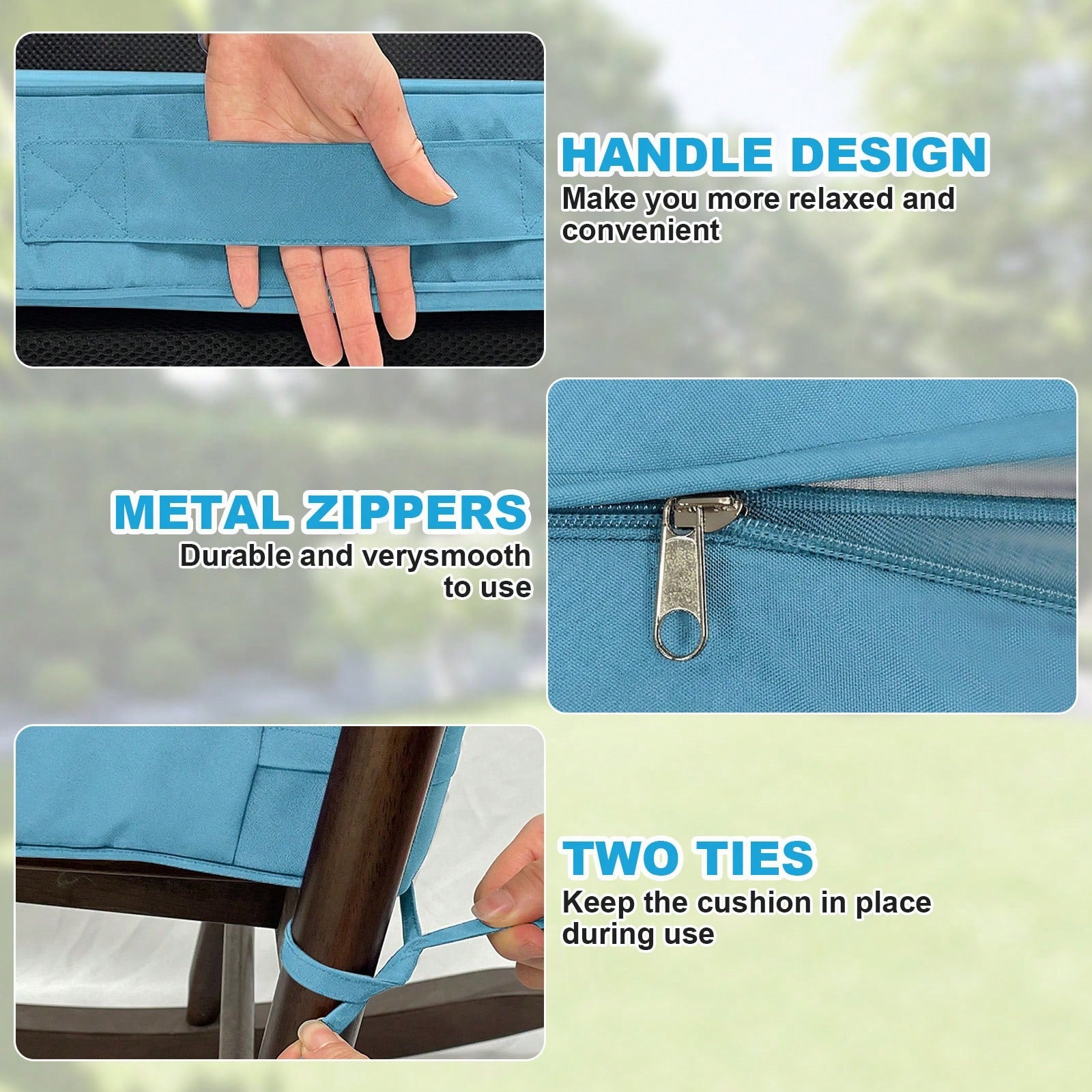 Outdoor Seating Cushion Set, 24"X24" Waterproof & Fade Resistant Patio Chair Cushions Set, Rattan Patio Replacement Seat Pad & Back Cushion,Furniture Cushions With Removable Covers Seat Cushion Set