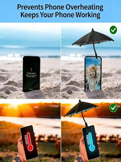 Outdoor Smartphone Sunshade (With Universal Clamp) – Anti-Glare, Essential For Outdoor Activities; Compatible With All Smartphones And Navigation Devices; Shields Phones From Rain And Sunlight.