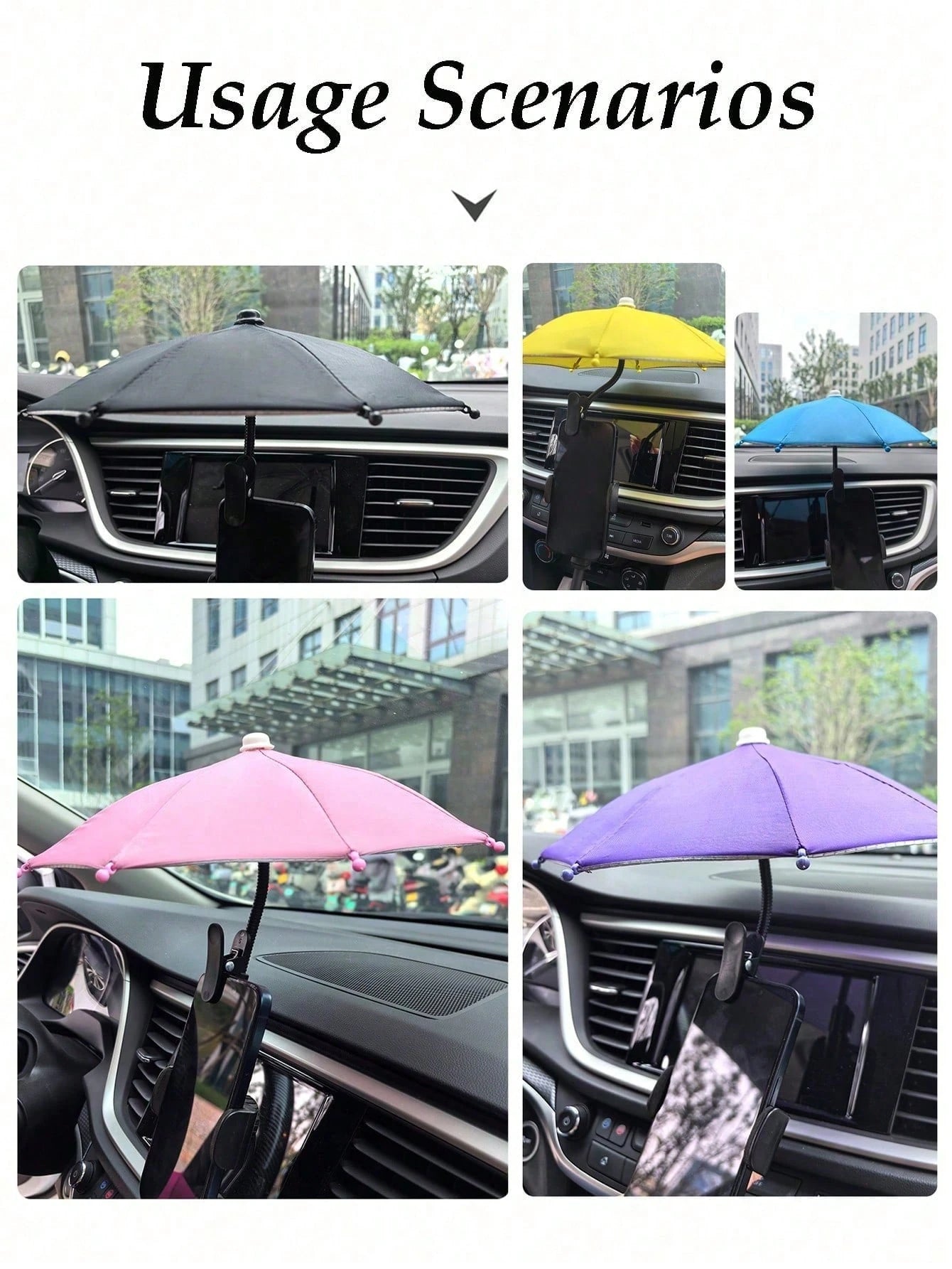 Outdoor Smartphone Sunshade (With Universal Clamp) – Anti-Glare, Essential For Outdoor Activities; Compatible With All Smartphones And Navigation Devices; Shields Phones From Rain And Sunlight.