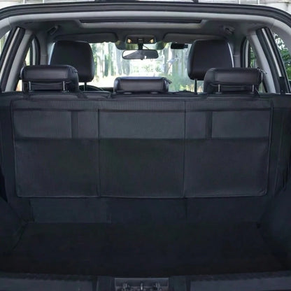 Oxford Cloth Car Trunk Storage Bag, Foldable Backseat Hanging Organizer Bag, Waterproof & Durable Car Seat Back Storage Bag, Suitable For Frequent Family Travel, Easy Installation For Most Vehicle Mod