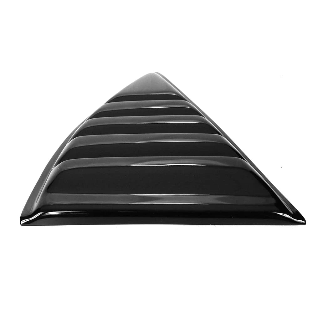 Pair Gloss Black Side Window Louver Compatible With 2010-2015 Chevy Camaro Coupe Sun Shade Cover Windshield Scoop Car Accessories