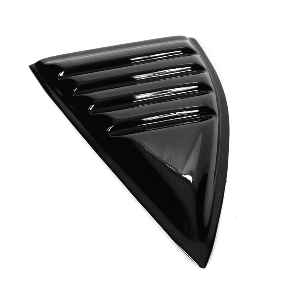 Pair Gloss Black Side Window Louver Compatible With 2010-2015 Chevy Camaro Coupe Sun Shade Cover Windshield Scoop Car Accessories