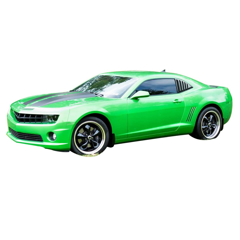 Pair Gloss Black Side Window Louver Compatible With 2010-2015 Chevy Camaro Coupe Sun Shade Cover Windshield Scoop Car Accessories