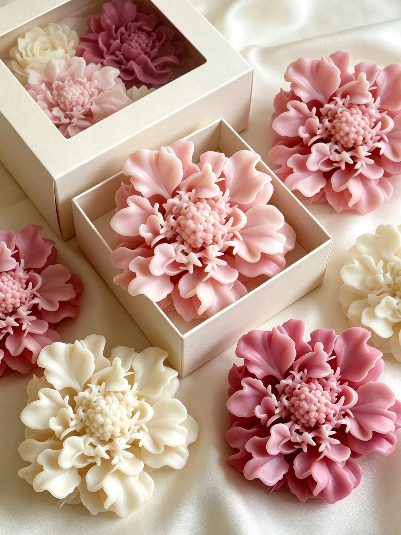 Peony Flower Candle Silicone Mold, Resin Casting- DIY Jewelry, Soap And Wax Crafts- Suitable For Home Decor, Gifts And Spring Celebrations