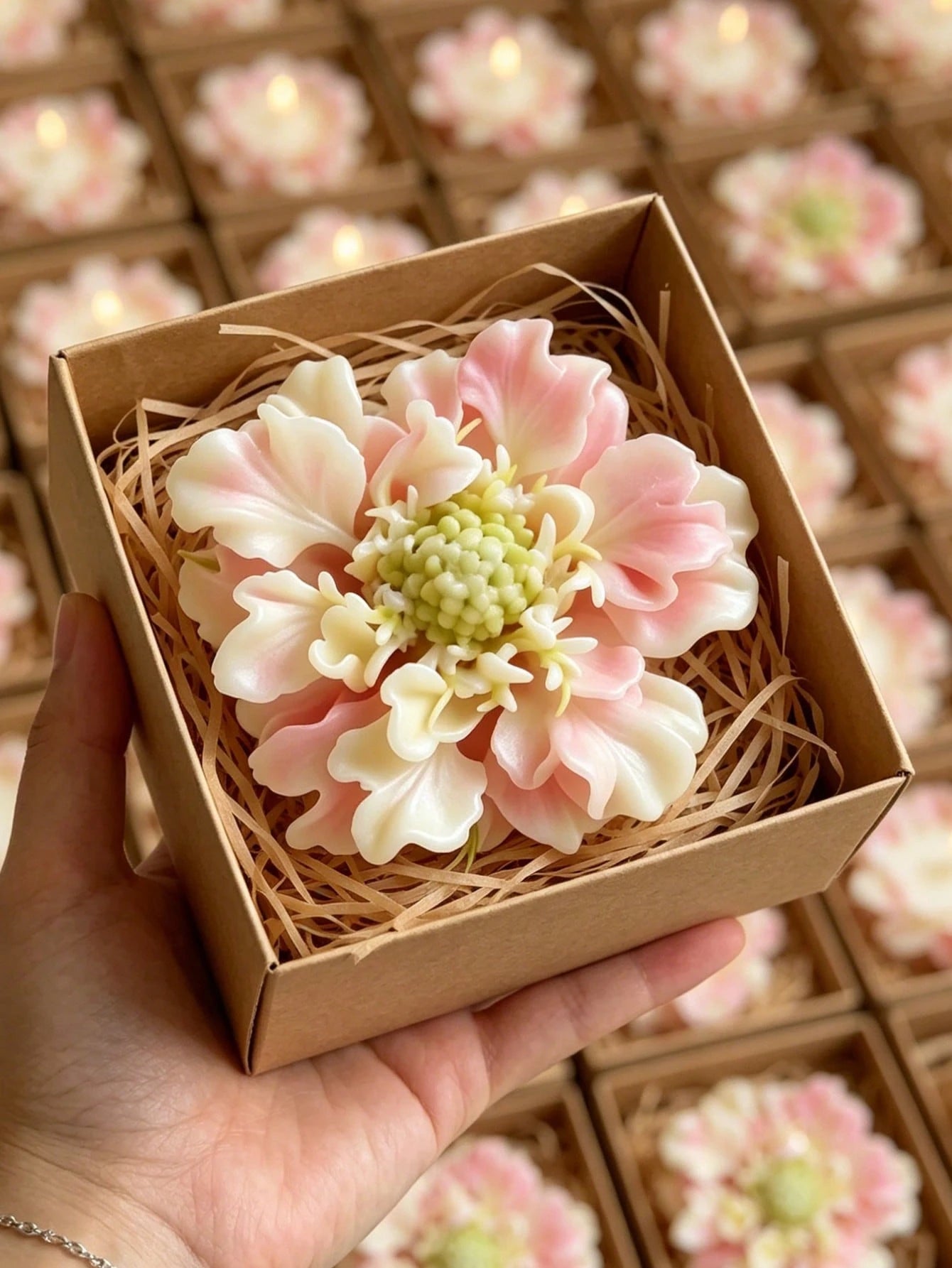 Peony Flower Candle Silicone Mold, Resin Casting- DIY Jewelry, Soap And Wax Crafts- Suitable For Home Decor, Gifts And Spring Celebrations