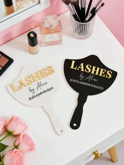 Personalized Eyelash Technician Props, Custom 3d Handheld Social Media Props, Eyelash Extension Facial Paddles, Personalized Eyelash Room Decoration, Beauty Salon Decoration, Eyebrow Technician Props