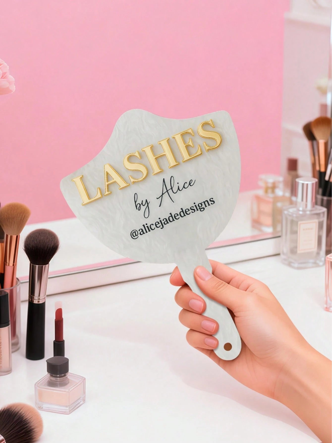 Personalized Eyelash Technician Props, Custom 3d Handheld Social Media Props, Eyelash Extension Facial Paddles, Personalized Eyelash Room Decoration, Beauty Salon Decoration, Eyebrow Technician Props