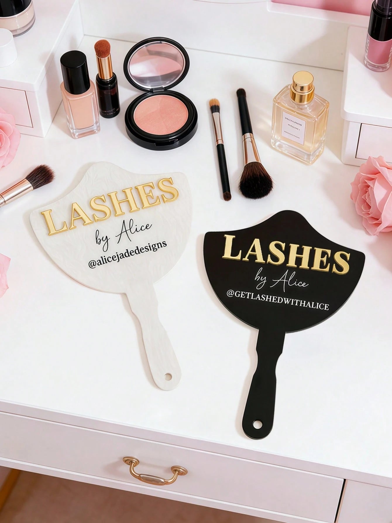 Personalized Eyelash Technician Props, Custom 3d Handheld Social Media Props, Eyelash Extension Facial Paddles, Personalized Eyelash Room Decoration, Beauty Salon Decoration, Eyebrow Technician Props