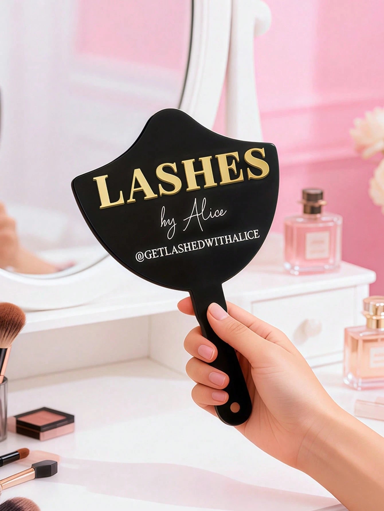 Personalized Eyelash Technician Props, Custom 3d Handheld Social Media Props, Eyelash Extension Facial Paddles, Personalized Eyelash Room Decoration, Beauty Salon Decoration, Eyebrow Technician Props