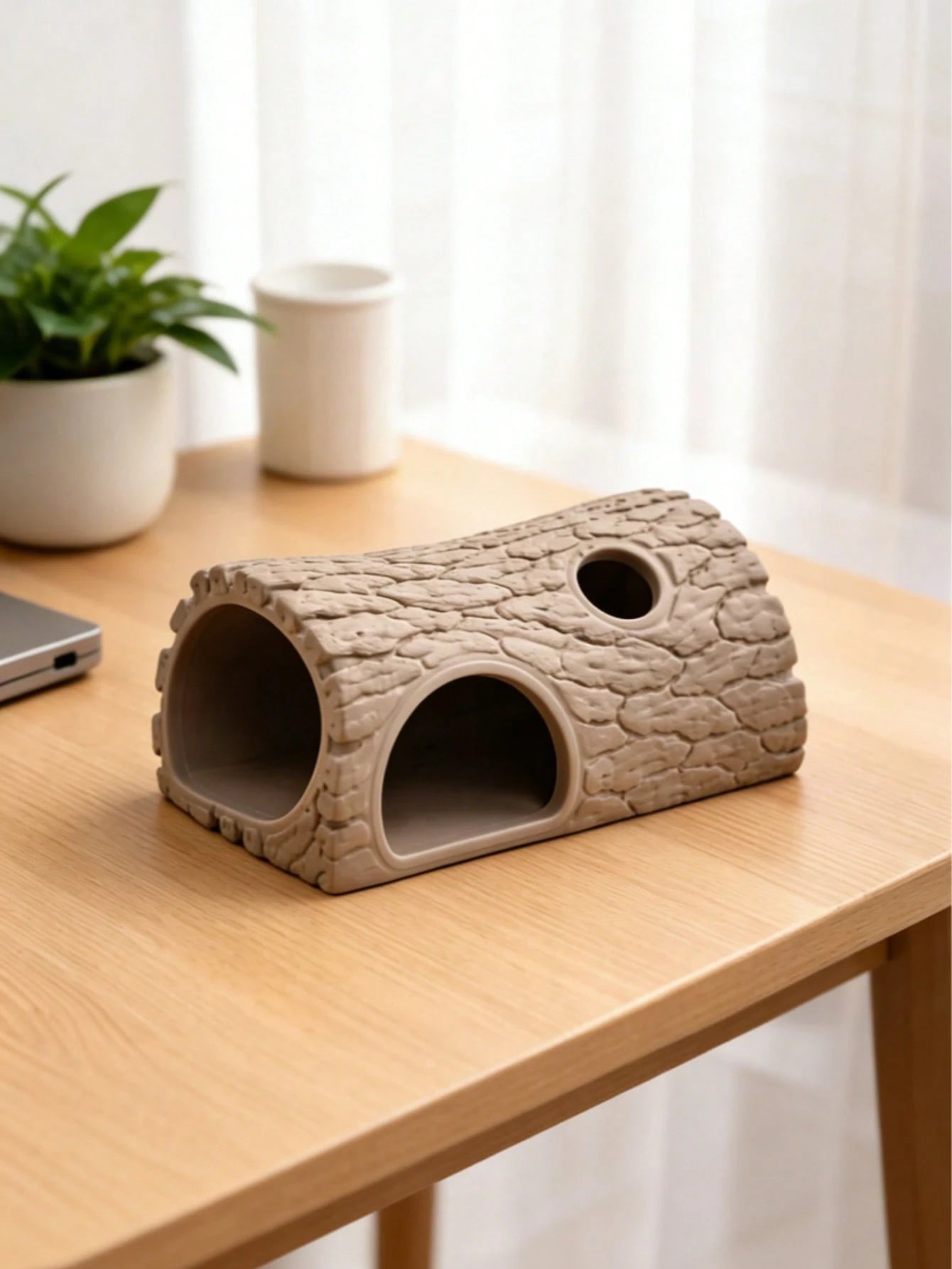 Pet Hideout/Tree Hollow Shelter/Reptile Hideout/Hamster House/Small Pet Hiding Place/Terrarium Decor/Forest Landscape/Habitat Accessory