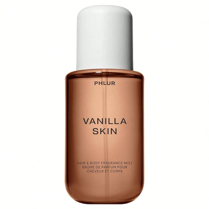 PHLUR Vanilla Skin Body Mist, Hair And Body Perfume For Women, Vanilla Perfume Body Spray With Pink Pepper, Cashmere Wood & Sandalwood Fragrance