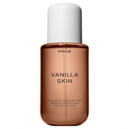 PHLUR Vanilla Skin Body Mist, Hair And Body Perfume For Women, Vanilla Perfume Body Spray With Pink Pepper, Cashmere Wood & Sandalwood Fragrance