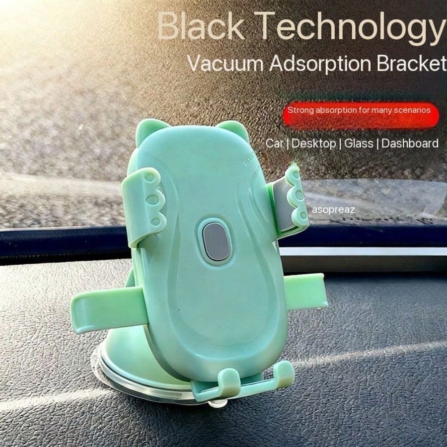 Pink Car Phone Holder [Durable] [Strong Suction] Dashboard Windshield Vent Car Phone Holder Hands-Free Phone Holder Compatible With IPhone Android Car Motorcycle Macaron Car Phone Navigation Holder Ca