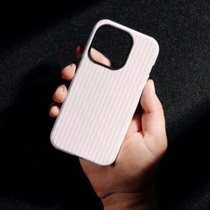 Pink Striped Phone Case- Shockproof Phone Case, Compatible With IPhone 17/16/15/14/13/12/11 Pro Max/Pro Plus/12 Mini/13 Mini, Compatible With Galaxy S26 S25 S24 S23 S22 S21 Plus Ultra Phone Case.