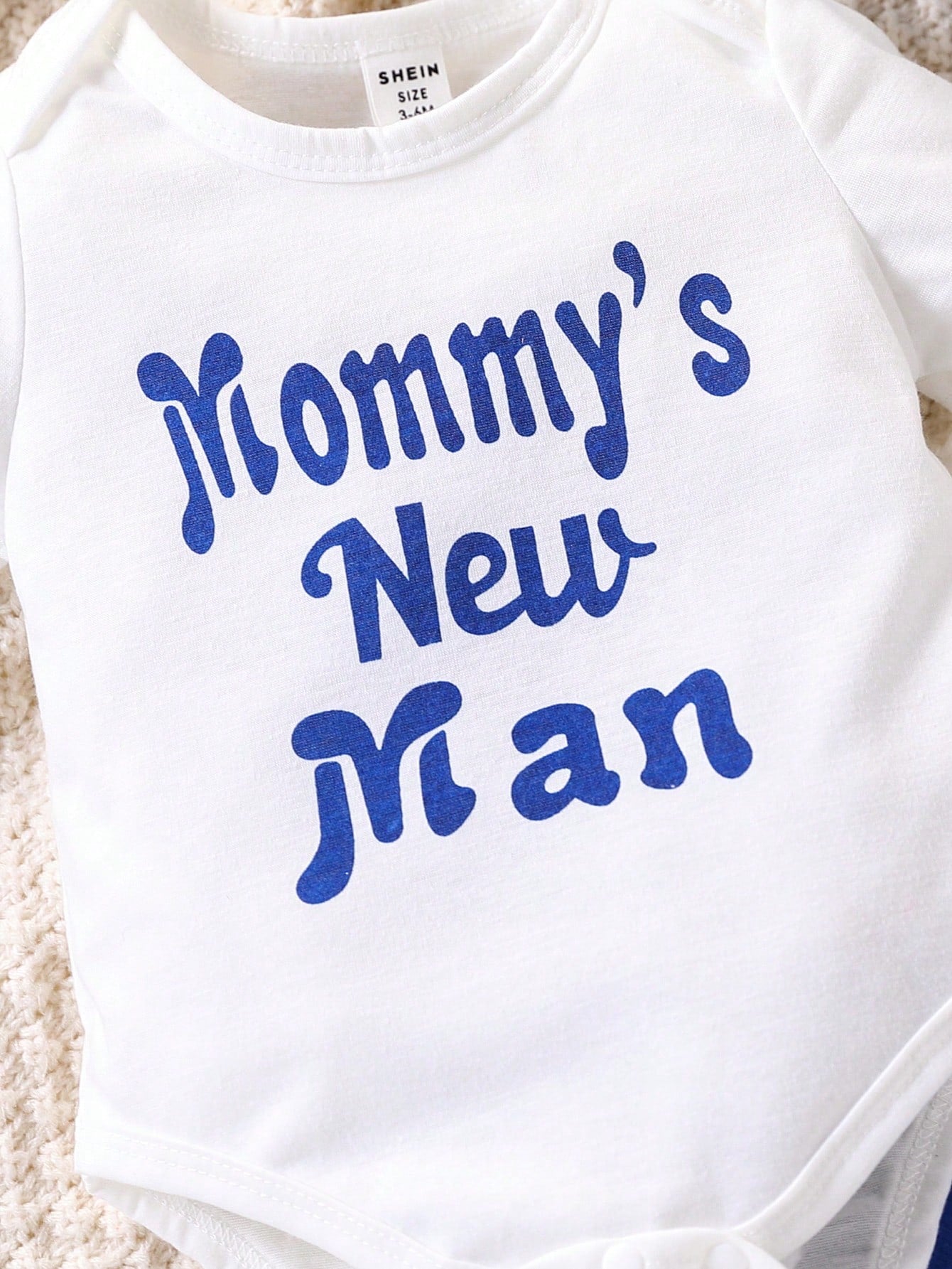 Playful Pals Baby Boys Cute Letter Print Hooded Bodysuit With Pants, Spring/Summer